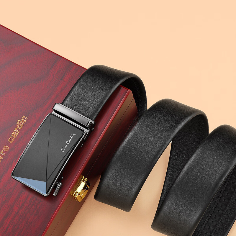 皮尔卡丹(pierre cardin)新款休闲男式自动扣皮带W42814061-13A高清大图