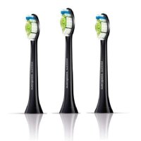 飞利浦（PHILIPS）刷头HX6063/35电动牙刷刷头 黑色款标准型3支装适用牙刷HX9352HX9372