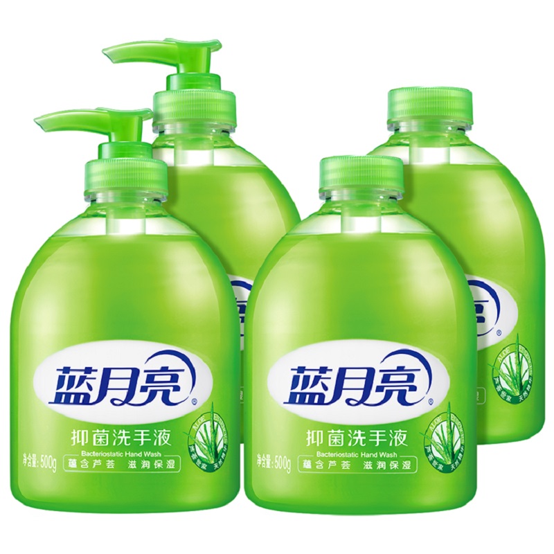 蓝月亮 洗手液组合: 芦荟抑菌洗手液500g×2+瓶补500g×2