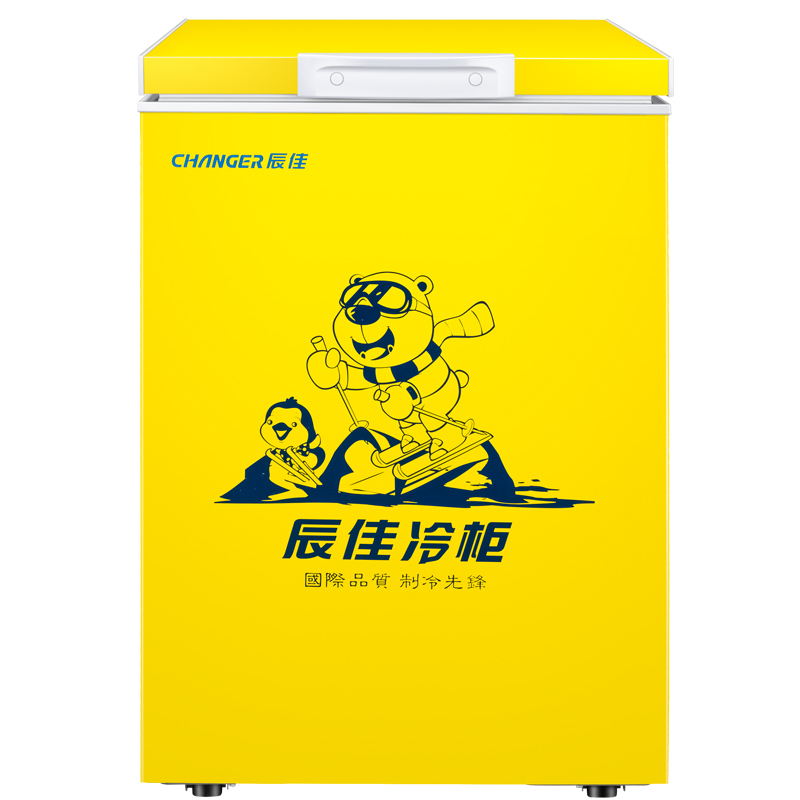 辰佳 (Changer)BC/BD(W)-100 100升家用小型冰柜冷藏冷冻转换冷柜 黄色