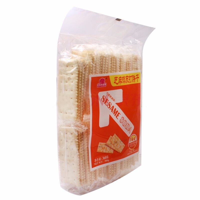 菓子町园道芝麻味苏打饼干360g