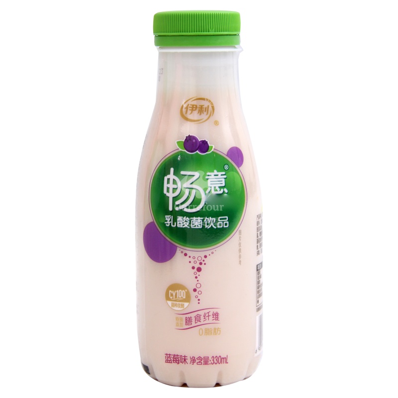 伊利畅意乳酸菌饮品蓝莓味330ml