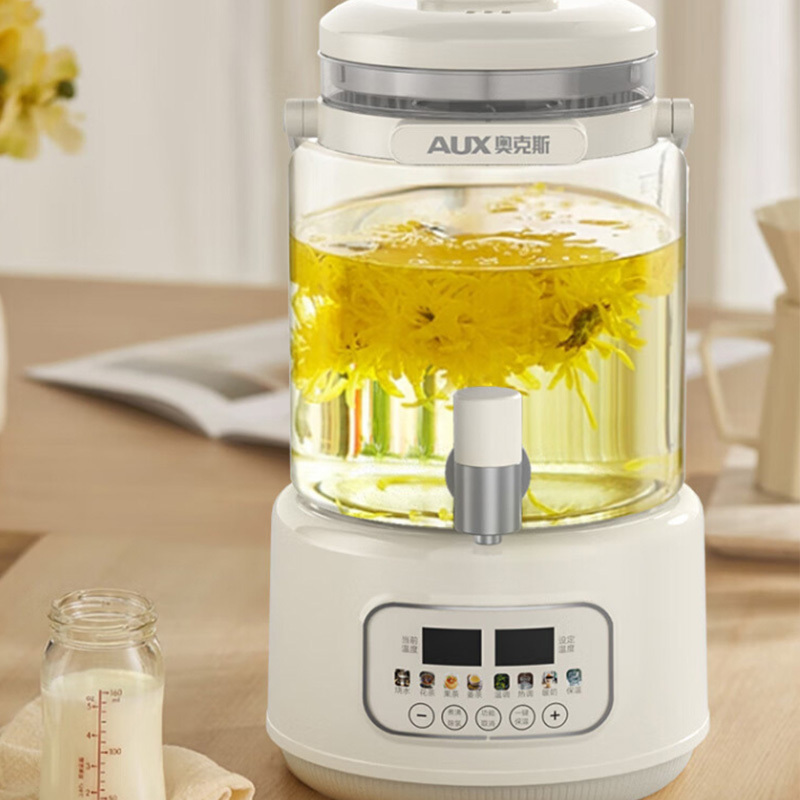 奥克斯煮茶器2.8L保温持久四季养生桶奶白色ASH-10AY16高清大图