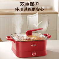 苏泊尔(SUPOR)电火锅电煮锅家用火锅专用锅6L大容量鸳鸯点火锅多功能电热锅涮肉锅一体多功能锅 H3030FK870Y