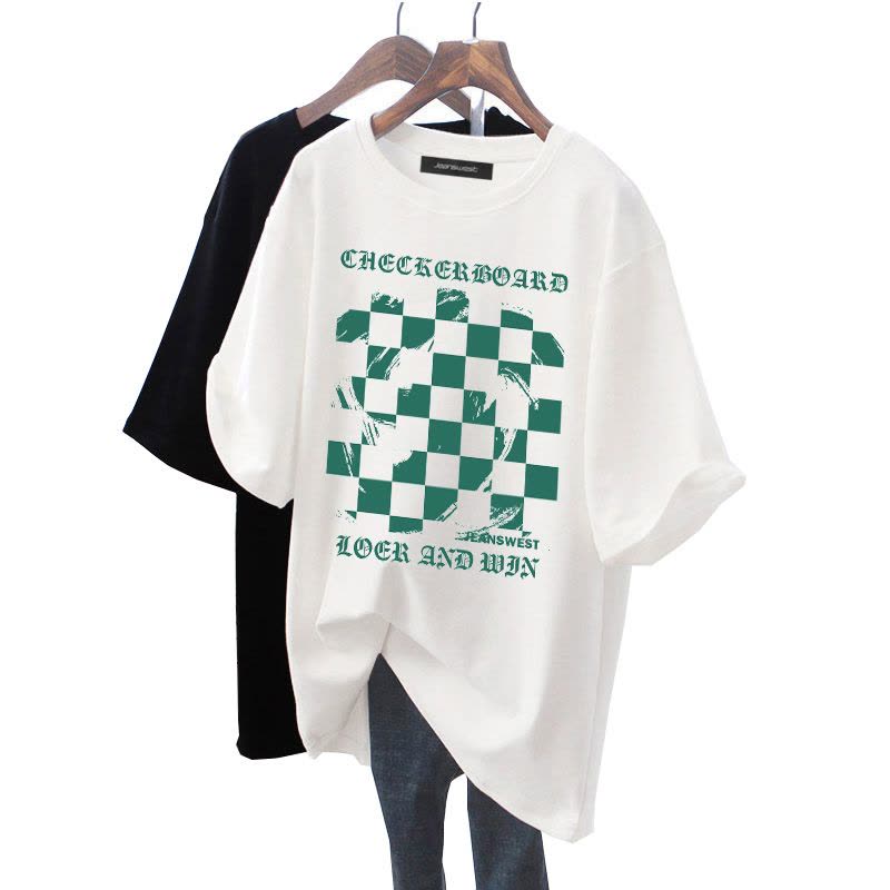 真维斯郁金香短袖t恤女ins潮纯棉夏季上衣2022新款遮肉学院风半袖图片