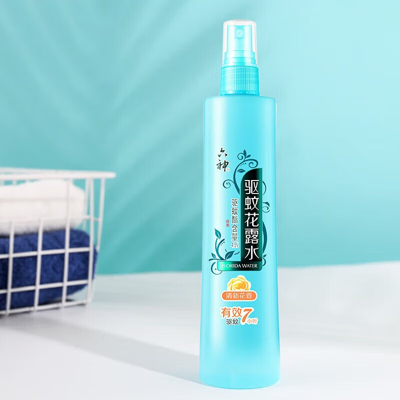 六神花露水清新花香180ml[防蚊喷雾]