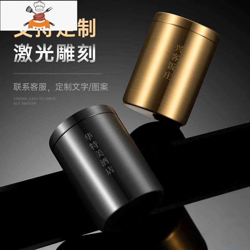 牙签筒不锈钢牙签盒桶家用创意个性饭店定制商用北欧罐 敬平 银色高清大图