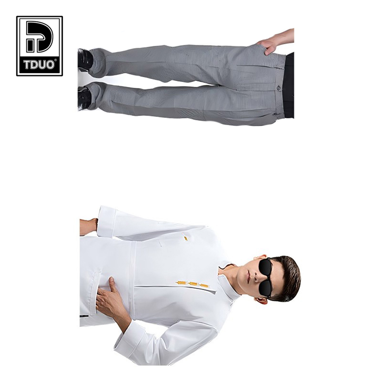 TDUO秋冬装长袖餐饮厨师服X2 套高清大图