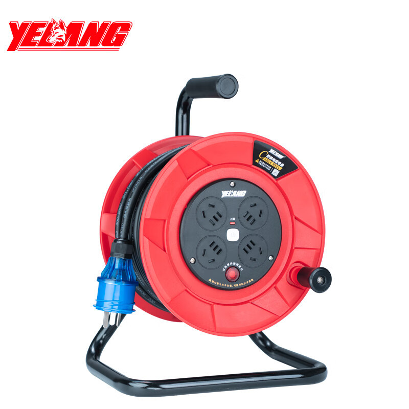 野狼YELANG 220V~250V10A绕线盘电缆盘3*1.5*30m/ YL24010930