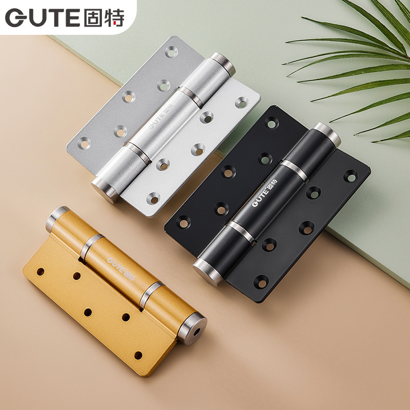 固特GUTE 5寸隐形门合页带闭门器缓冲隐形液压弹簧合页自动关门定位铰链入锁关门 LF\/BF