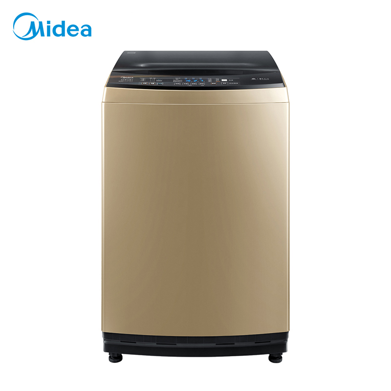 美的(Midea)MB120V50DQCG 12公斤大容量全自动波轮洗脱一体洗衣机 免清洗 直驱变频 家用摩卡金高清大图