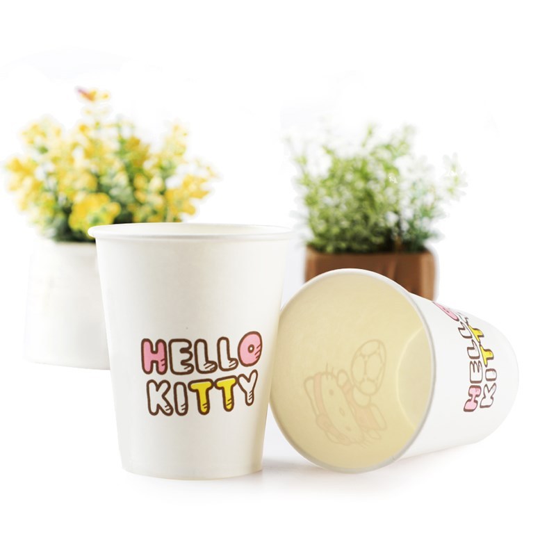 宜洁 HelloKitty世界杯主题纸杯耐高温可爱创意一次性茶水杯50只*2包