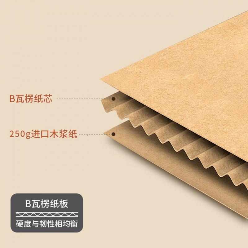 西玛(SIMAA)5个装档案专用箱 三层瓦楞加厚款45*35*25 财会凭证文件整理收纳箱书籍存放箱 3J799-P1A高清大图