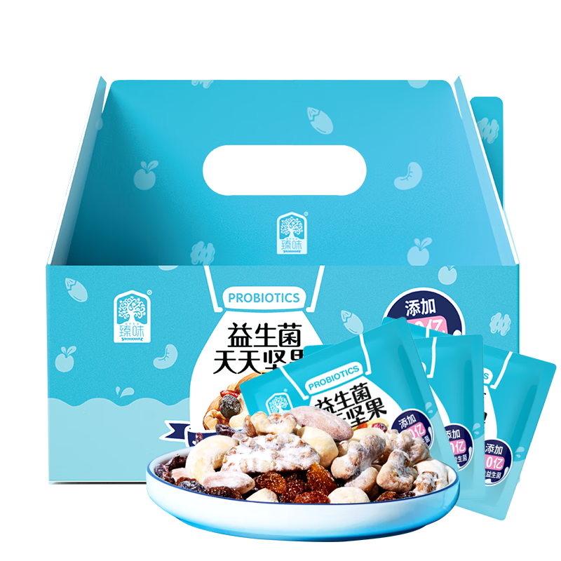 臻味-189g益生菌天天坚果成人款袋装进口原料轻加工少添加高清大图