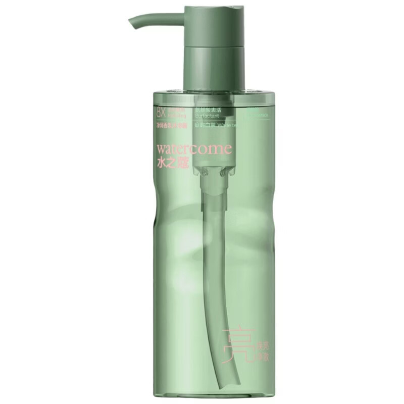 水之蔻沐浴露净润肌肤淡雅白茶沐浴留香庭屿白茶400ml