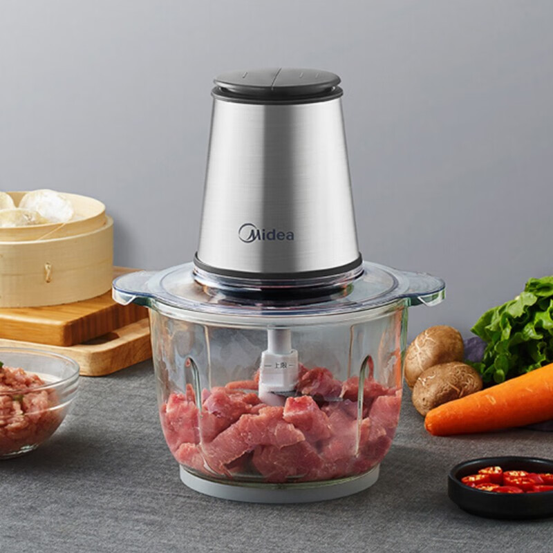 美的(Midea)BL30J01绞肉机电动多功能料理机绞肉馅机削羊肉切菜碎肉搅拌母婴辅食机