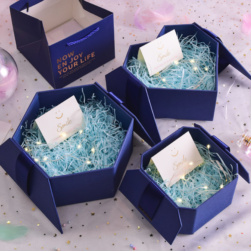 米魁盒ins风伴手礼包装礼盒空盒少女心盒子口红网红礼品生日创意