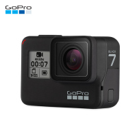 GoPro HERO 7 Black 运动摄像机 4K户外水下潜水视频直播 含64G卡+三向自拍杆+防水壳+保护套套装