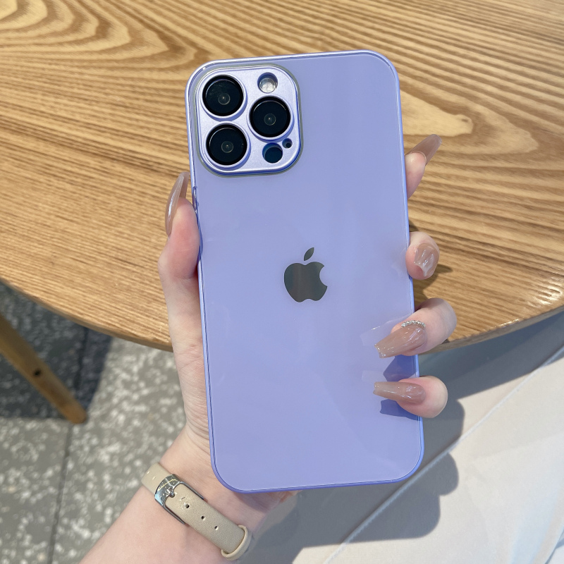 苹果15pro9d钢化玻璃手机壳iphone15plus直边14promax自带镜头保护膜