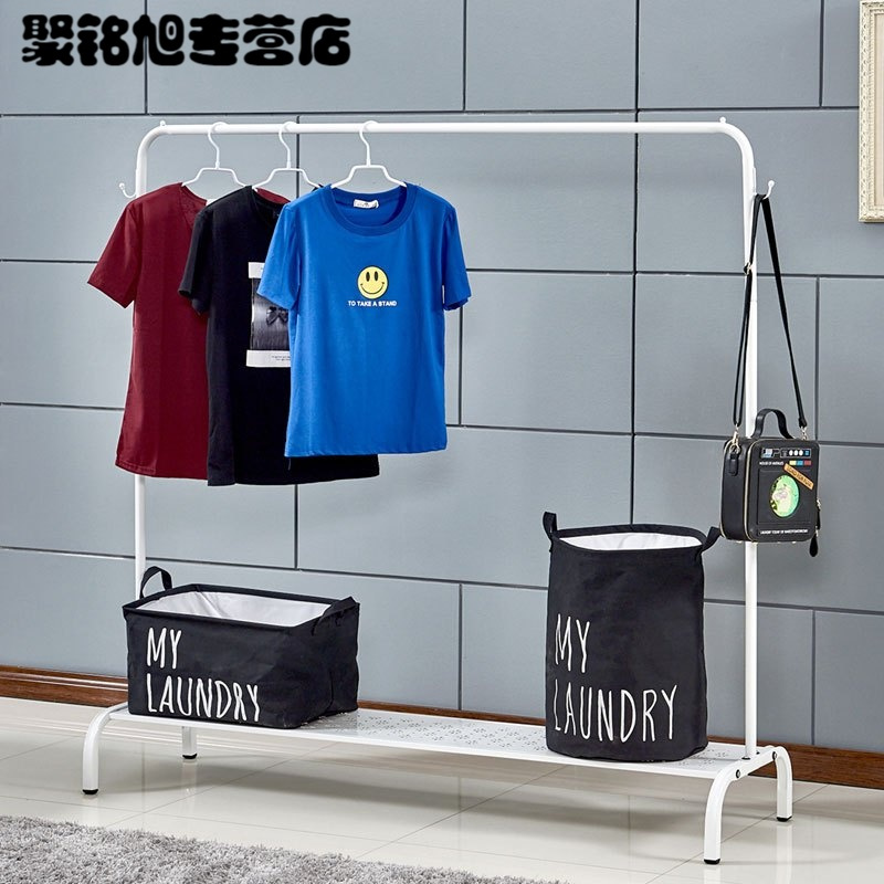 衣帽架简约简易挂衣架落地卧室挂衣服架子多功能晒衣架落地单杆式多款多色多功能住宅家具架类衣帽架