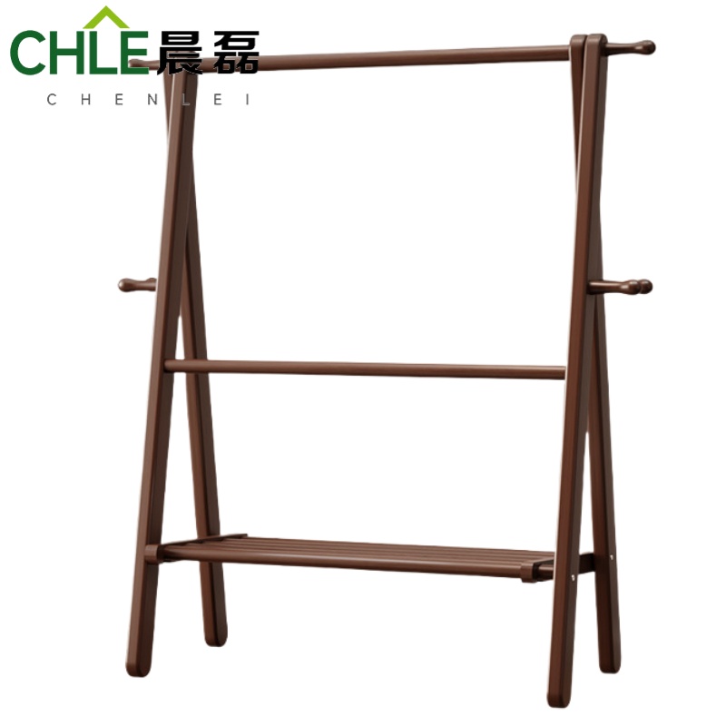 晨磊实木衣帽架120*46*150cm/个高清大图