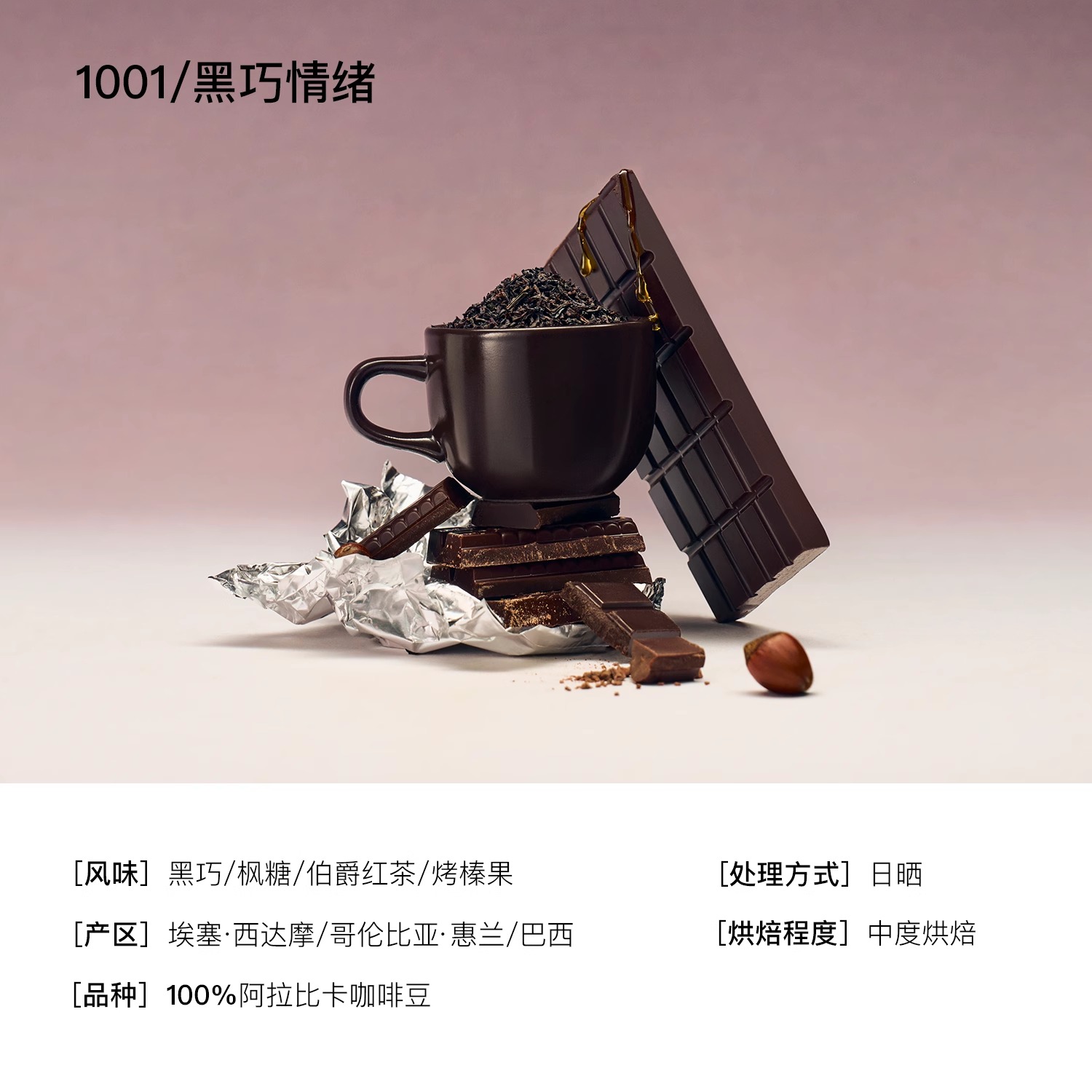 POSITIVE HOTEL 地中海咖啡大师精品(0605焦糖熔岩+1001黑巧情绪*7袋)高清大图