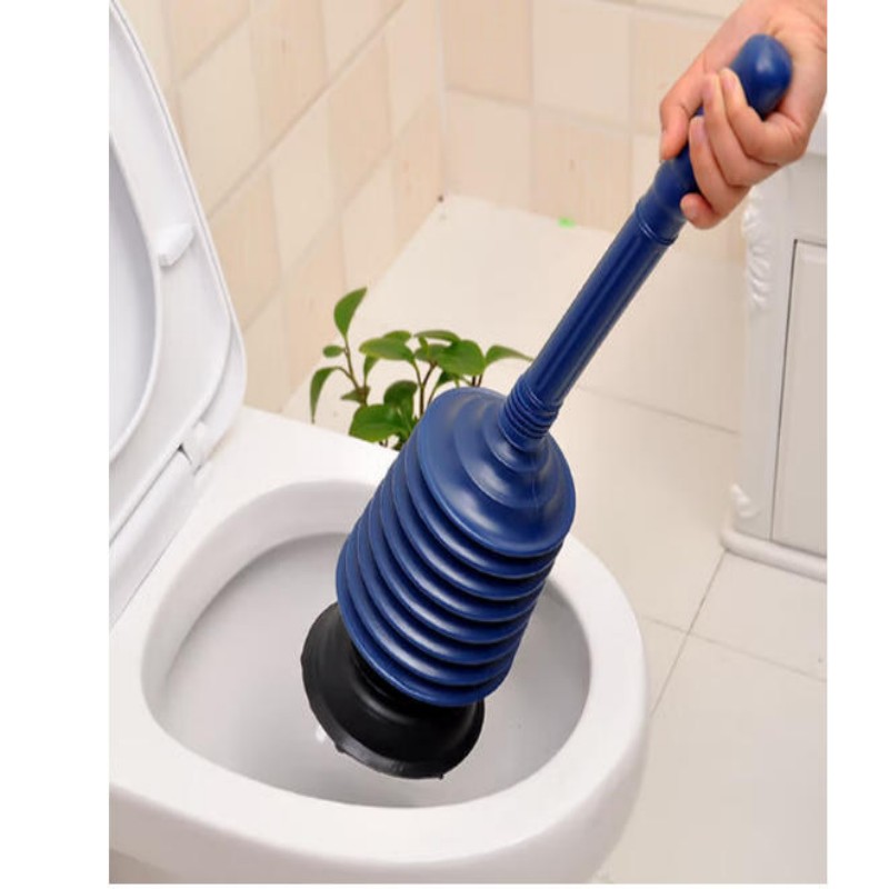 易工鼎坐便器疏通器吸皮搋子下水道厕所堵塞疏通神器 蓝色黑底加厚款高清大图
