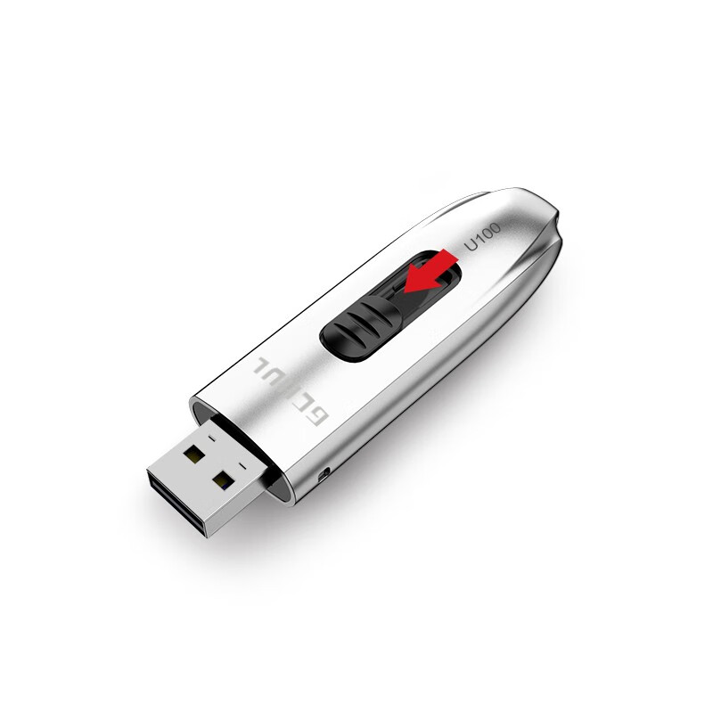 杰储(GCHUL) U100 深空系列 128G USB3.2 超高速固态闪存U盘/优盘 (计价单位:个) 银色高清大图