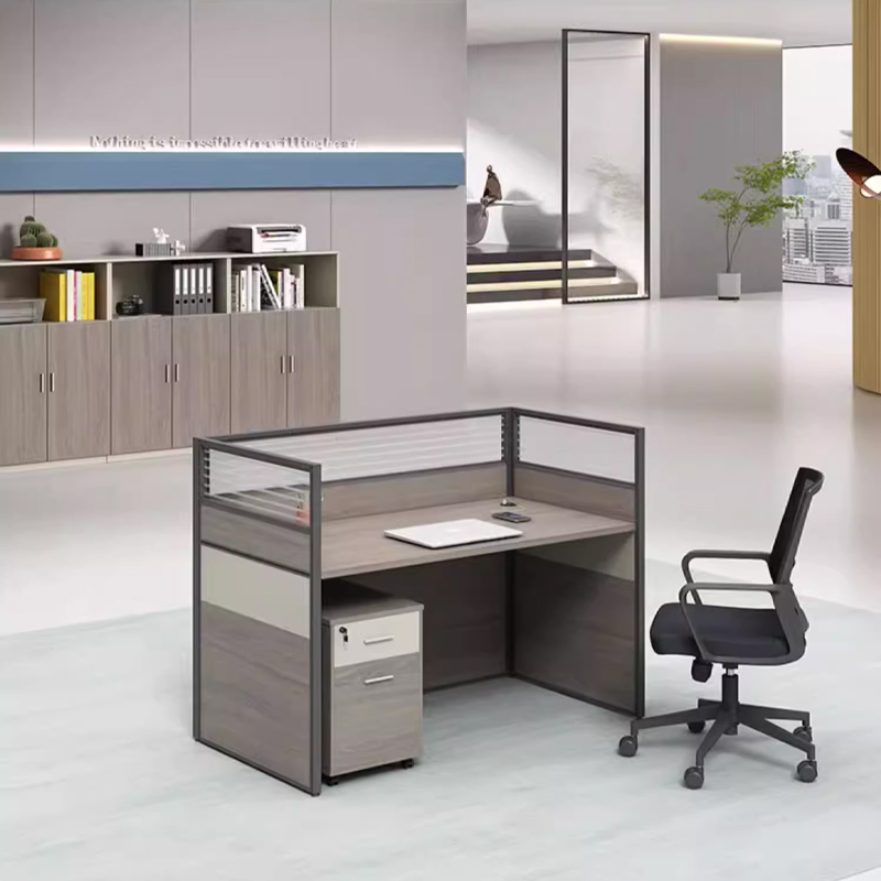 中豫鑫泽 ZYXZ5031411 职员桌屏风工位职员办公桌 单人位含柜高清大图