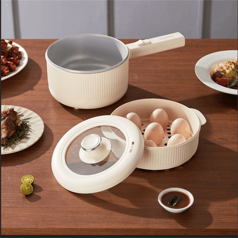 海牌(HAIPAI)手持式电煮锅HP-D720B白色启动式开关操控简单便捷加长手柄设计图片