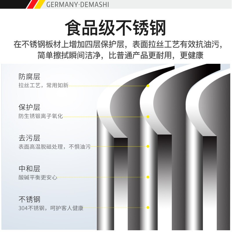 德玛仕（DEMASHI）商用洗碗机 揭盖式 全自动化大型酒店食堂餐厅饭店大容量刷碗机H60 380V/220V双杠喷淋