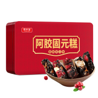 固本堂蔓越莓阿胶固元糕300g铁盒即食阿胶糕直营山东东阿原产地