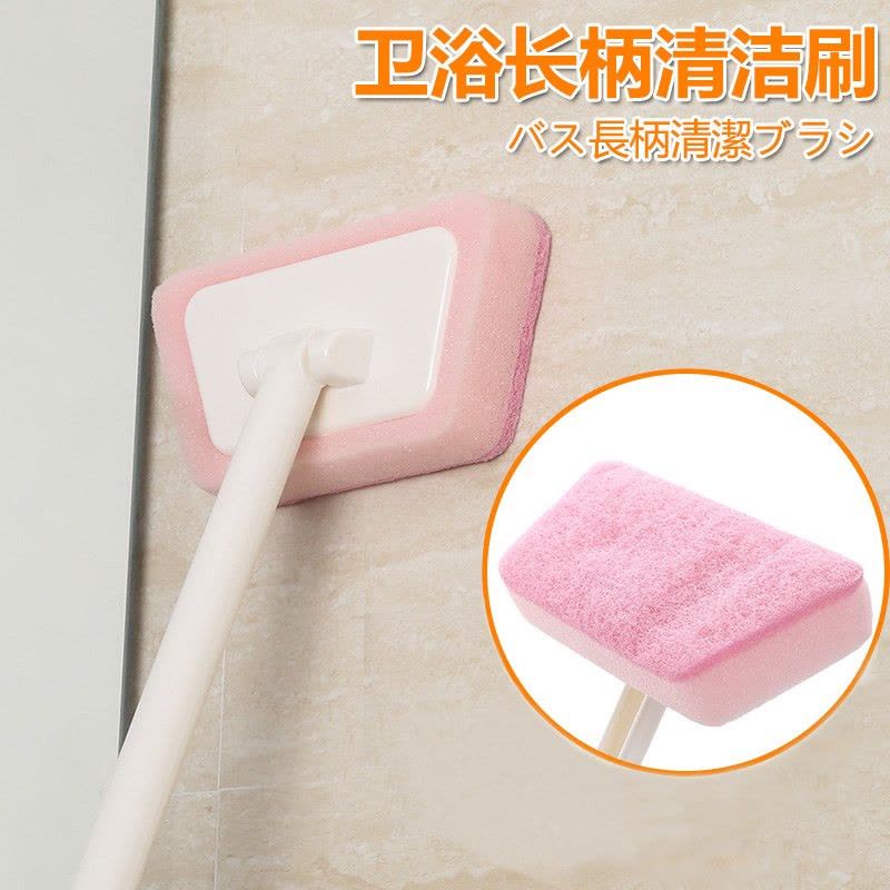 洗马桶神器浴室死角缝隙刷子墙壁浴缸瓷砖刷卫生间硬毛长柄清洁刷图片