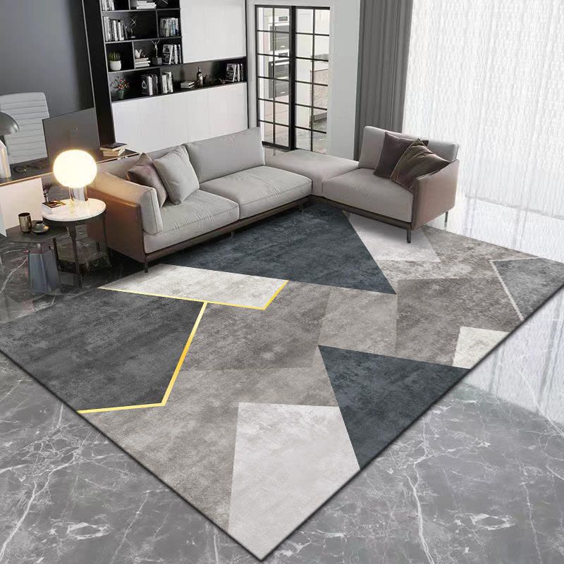 现代简约ins风地毯客厅沙发茶几毯家用房间卧室床边大面积满铺毯图片