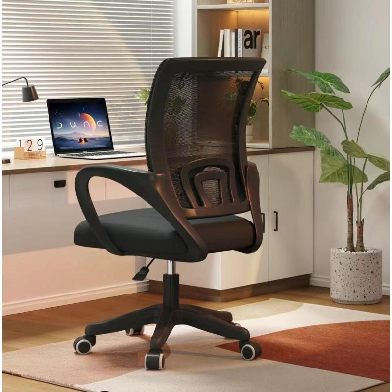 电脑椅办公椅滑轮椅-黑色*配件保10年*尼龙脚*【经典款-乳胶坐垫】--