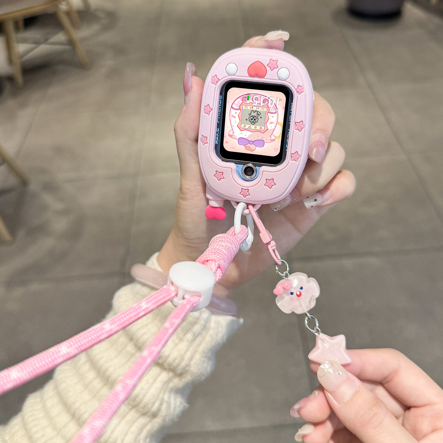 【宠物机】适用于小天才z6pro表带少年版z6a挂脖z6s吊坠儿童智能手表z7/z6巅峰版3139B高清大图