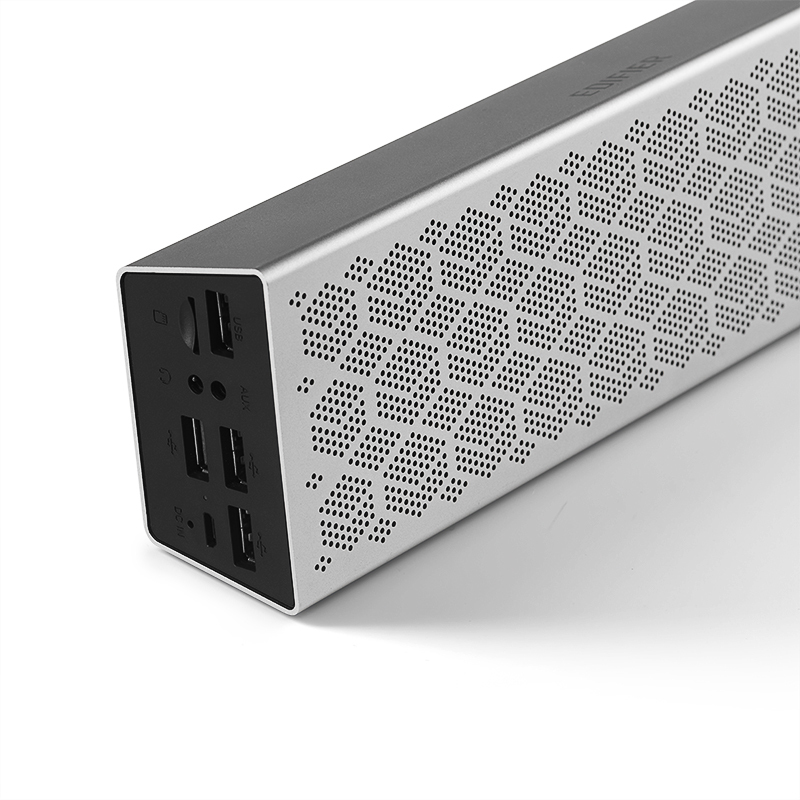 漫步者（EDIFIER） M380 多功能便携音箱 无线蓝牙音箱 长续航 蓝牙5.0 便携音箱 苹果银