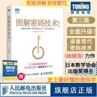 [正版]图解密码技术 第3三版 结城浩著 易懂的密码学椭圆曲线密码比特币数字加密解密秘钥密码设计基础编程入门程序设计书