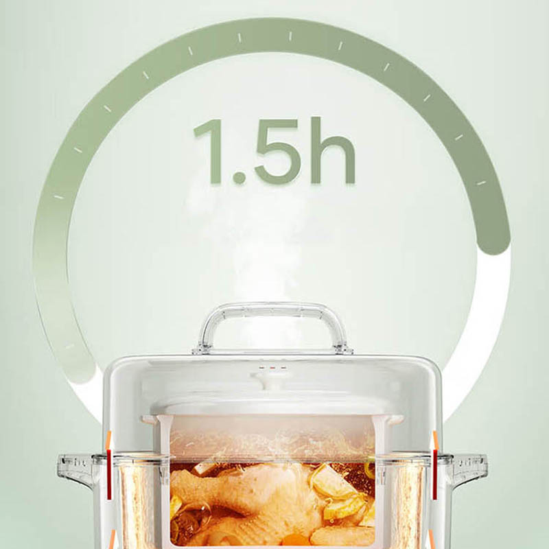 美的(Midea)电炖锅炖 煲汤燕窝炖盅煮粥隔水煮 窝炖盅炖汤锅MD-DZE1801 1.8L高清大图