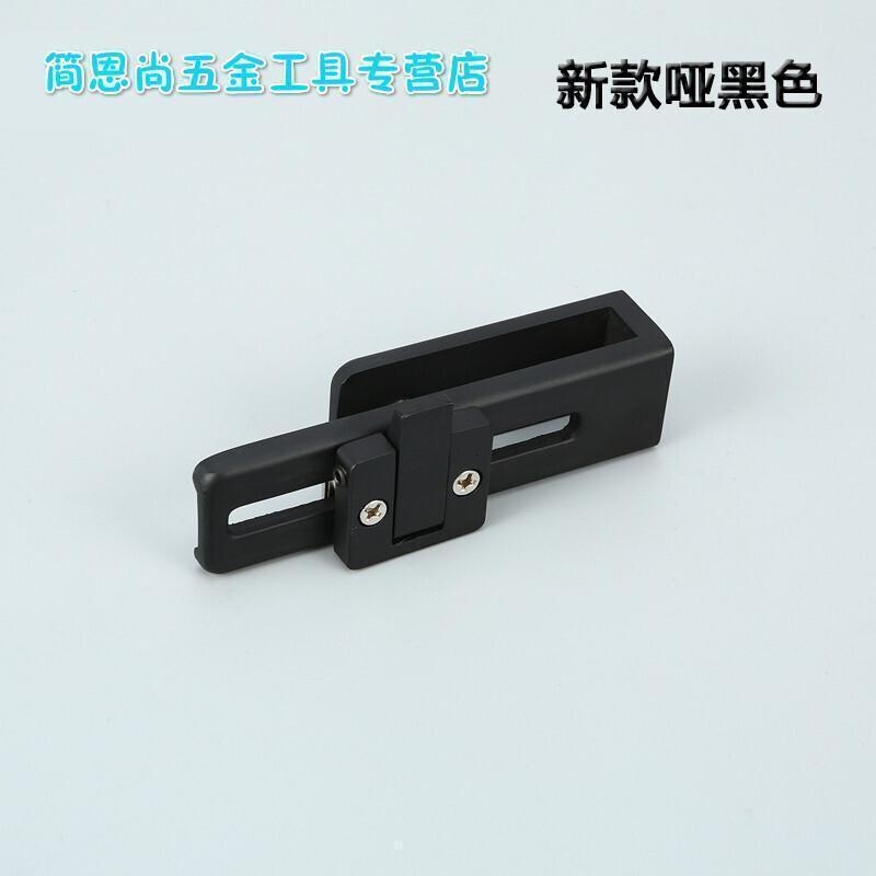 浴室移锁淋浴房移锁插销推拉吊趟平移锁免打孔玻璃锁_439高清大图
