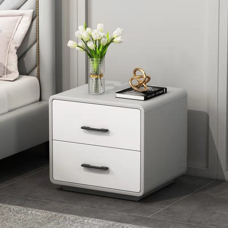 床头柜置物架一对轻奢床边柜北欧现代简约储物柜迪玛森卧室家用收纳柜