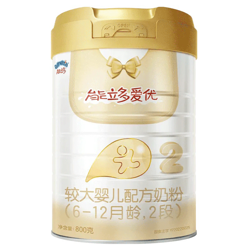 [23.12月产]澳优能立多爱优2段800g克*6罐 较大婴儿配方奶粉 6-12个月高清大图