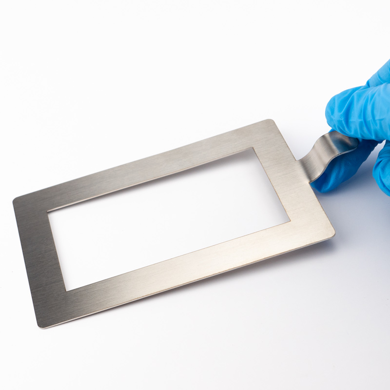 海斯迪克 不锈钢规格采样板 HKCL-583 5*5cm 弯柄 1个高清大图
