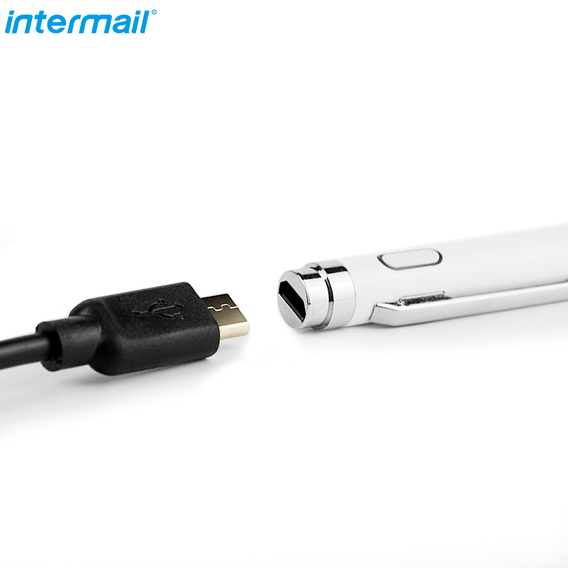 intermail 主动式电容笔Pencil 高精度超细头 苹果iPad/安卓平板 手机触控手写笔 14.5 无线电源