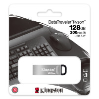 金士顿(Kingston)128GB USB 3.2 Gen 1 U盘 DTKN 金属外壳 读速200MB/s