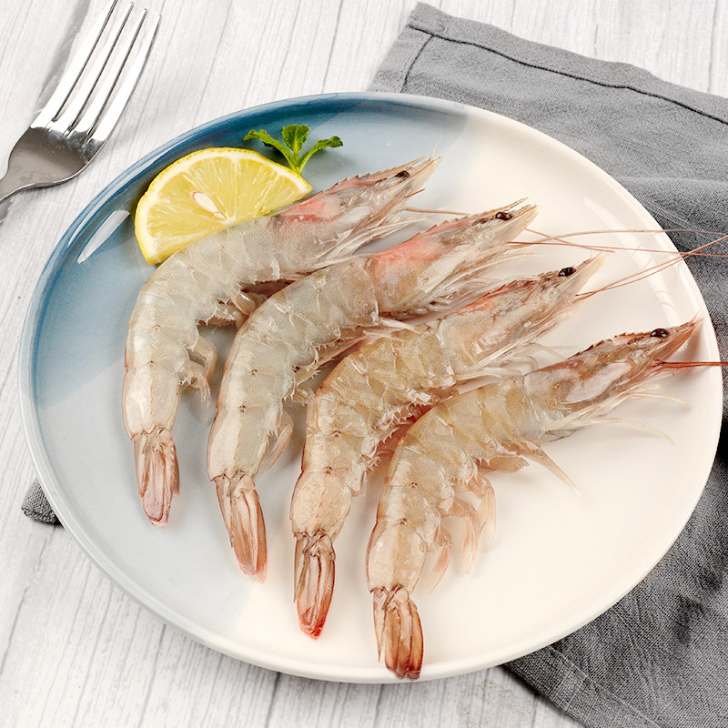 海买 厄瓜多尔南美白虾500g/盒 25-30只