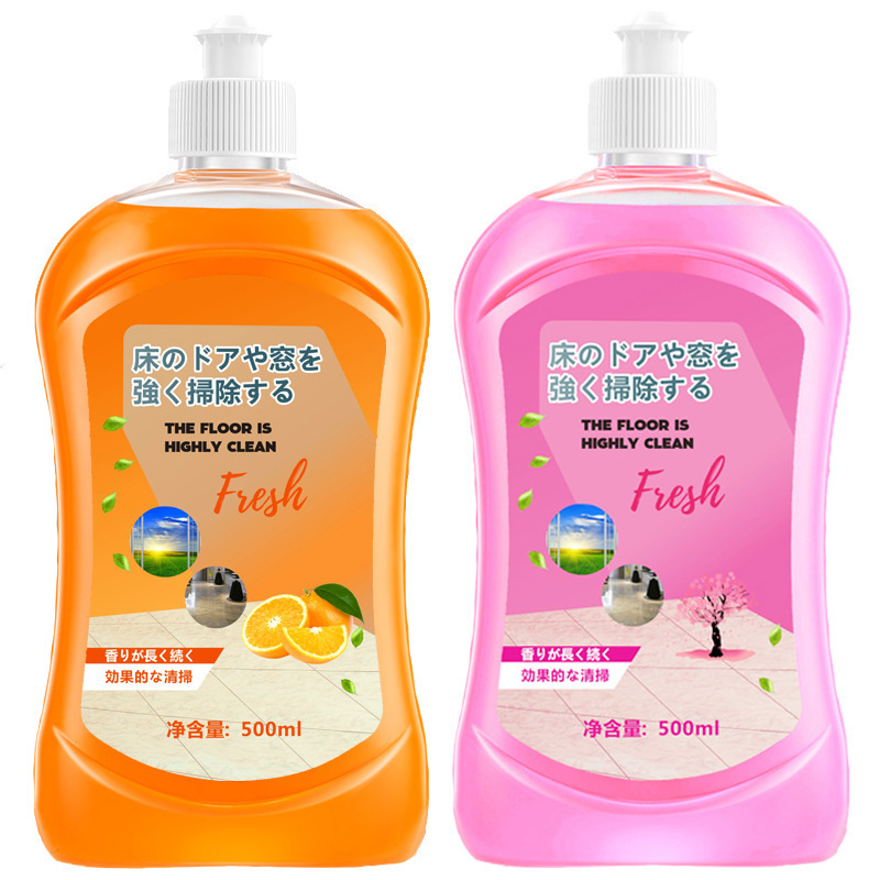 樱花500ML*3瓶[含1个提拉盖+2瓶补充装]地板清洁剂瓷砖拖地清洗剂家用强力去污增亮清洁液A1918苏宁极物