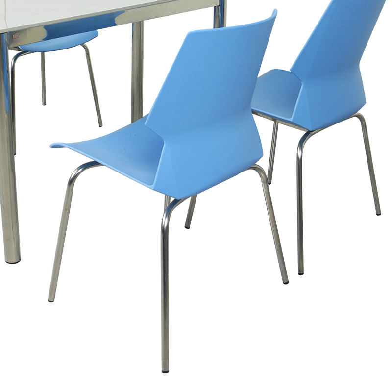 广亿隆 不锈钢餐桌椅组合一桌四椅 WH-TZG1407#S 套高清大图