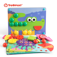 特宝儿(topbright)DIY百变拼插蘑菇钉儿童玩具1-2-3-4-5岁男孩女孩益智玩具宝宝早教 130895