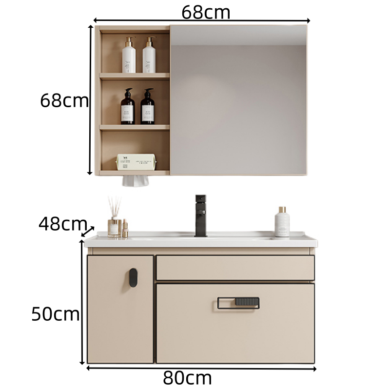豫龙都洗漱台80cm个高清大图